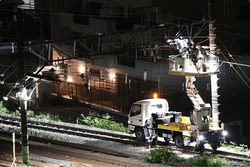 電車線工事